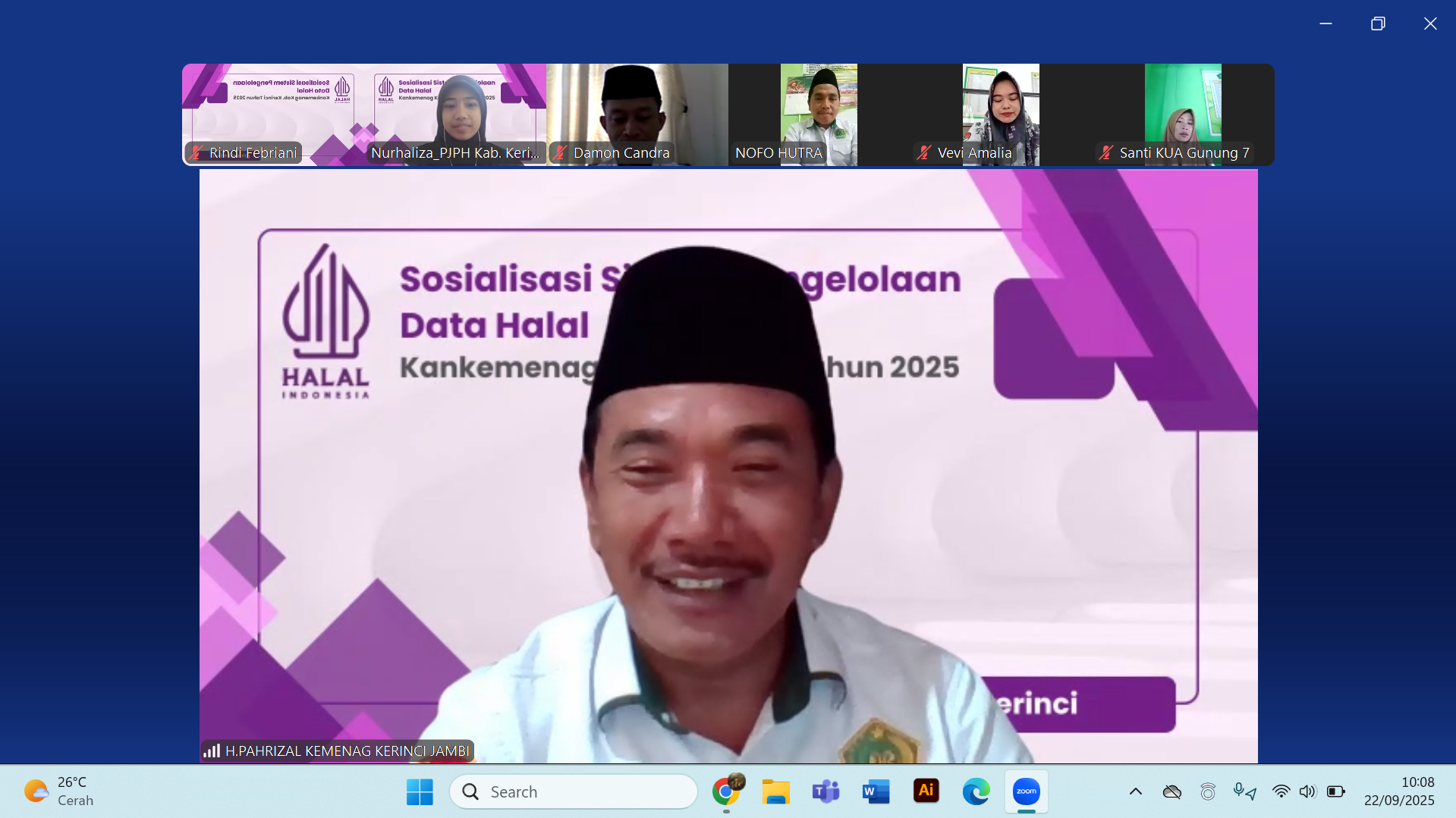 Kemenag Kerinci Kenalkan Sistem KERISH, Inovasi Baru untuk Pengelolaan Data Halal